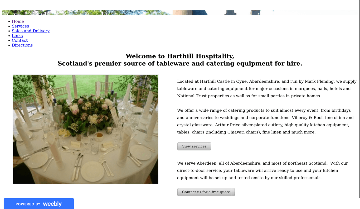 Harthill Hospitality before our work